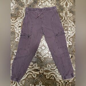 Anthropologie periwinkle linen cargo pants‎